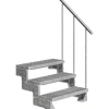 Dolle Außentreppe Gardentop 3 Gitterroststufen 100 cm inkl. Geländer