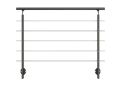 Dolle Geländer-Komplettset 150 cm Wandmontage Anthrazit