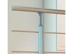 Dolle Geländer-Komplettset 150 cm Wandmontage Aluminium