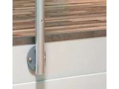 Dolle Geländer-Komplettset 150 cm Wandmontage Aluminium