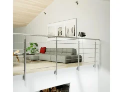 Dolle Geländer-Set Edelstahl 150 cm Wandmontage