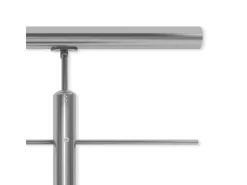 Dolle Geländerset Edelstahl 150 cm Bodenmontage