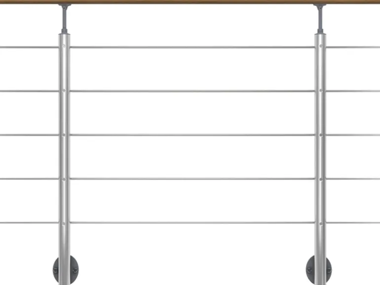 Dolle Geländerset mit Eichehandlauf für Seitenmontage 150 cm FSC®