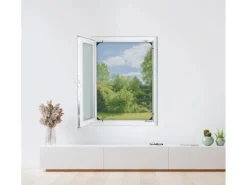 Easymaxx Moskitonetz Magic Fit 115 cm x 135 cm Anthrazit