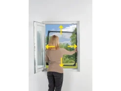 Easymaxx Moskitonetz Magic Fit 115 cm x 135 cm Anthrazit