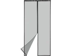 Easymaxx Moskitonetz mit Magnetverschluss für die Tür 100 cm x 210 cm Schwarz