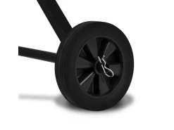 EBERTH Betonmischer 140L Elektrisch Mobil, 550W Motor, Gestell aus Stahl, Trommel Schwenkbar