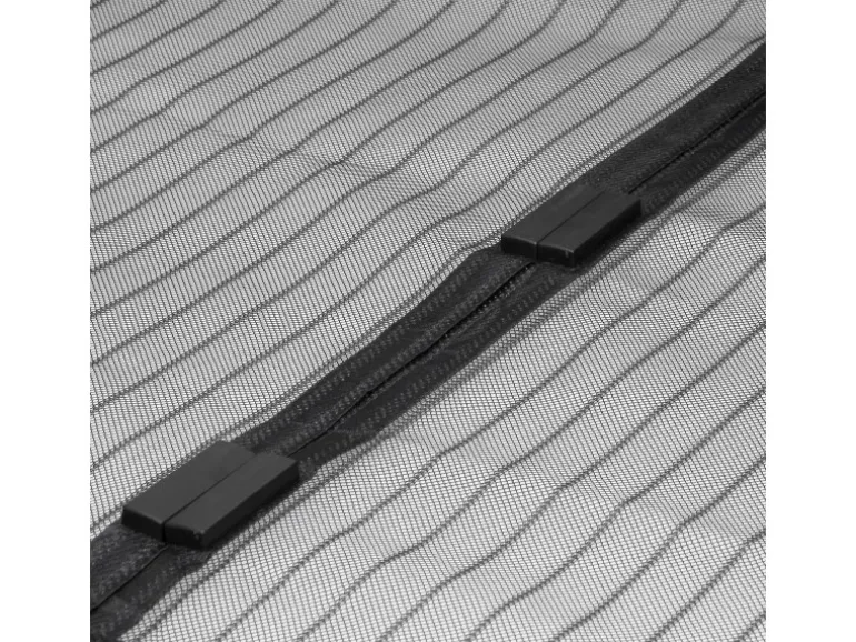 ECD Germany Fliegengitter Tür Insektenschutz Schwarz 100 x 210 cm Klebmontage