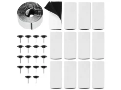 ECD Germany Fliegengitter Tür Insektenschutz Schwarz 100 x 210 cm Klebmontage