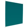 ECD Germany Plissee Klemmfix ohne Bohren 100 x 200cm Petrol Blickdicht Faltrollo