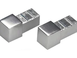 Ecke Quadrat-Abschlussprofil Alu eloxiert Silber glänzend 10 mm (2 Stk.)