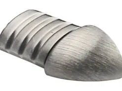 Ecke Viertelkreis-Abschlussprofil Edelstahl gebürstet 10 mm (2 Stk.)