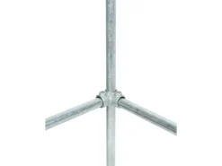 Eckstück Durchgehend 90° Silber verzinkt für Stahlrohr Ø 2,7 cm