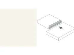 Eckverbindungsleiste 60 cm Weiß