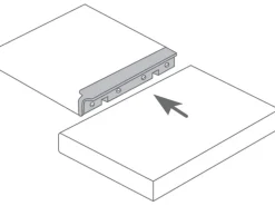 Eckverbindungsleiste AF 30/133 60 cm silber