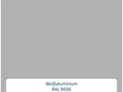 EcoStar Haustür Isopro IP 780S Weißaluminium 110 cm x 210 cm DIN L