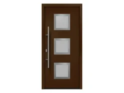 EcoStar Haustür Isopro IP 810S Terrabraun 110 cm x 210 cm DIN L