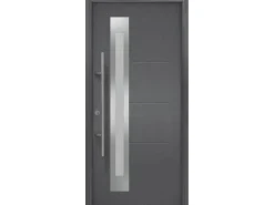 EcoStar Haustür Isopro IP 780S 110 cm x 210 cm Anthrazit-Metallic Anschlag Links