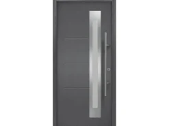 EcoStar Haustür Isopro IP 780S 110 x 210 cm Anthrazit-Metallic Anschlag Rechts