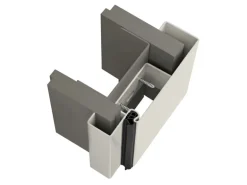 EcoStar Ständerwerkzarge MW 75 Lichtgrau 87,5 cm x 200 cm DIN L u. R