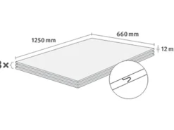 Egger Design-Wandpaneele DecoWall Namur Fichte Natur 125 cm x 66 cm