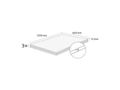 Egger Wandverkleidung Decowall DO006 Namur 1.250 x 660 x 12 mm Fichte