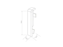 Egger Zwischenstück 6 cm Stein Schwarz 2 Stück