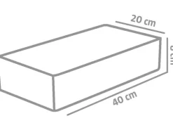 EHL Pflasterstein Veria Anthrazit 40 cm x 20 cm x 8 cm
