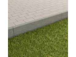 EHL Rasenkantenstein Grau abgerundet 100 cm x 25 cm x 5 cm