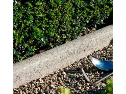 EHL Rasenkantenstein Grau abgerundet 100 cm x 25 cm x 5 cm