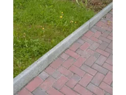 EHL Rasenkantenstein Grau abgerundet 100 cm x 25 cm x 5 cm