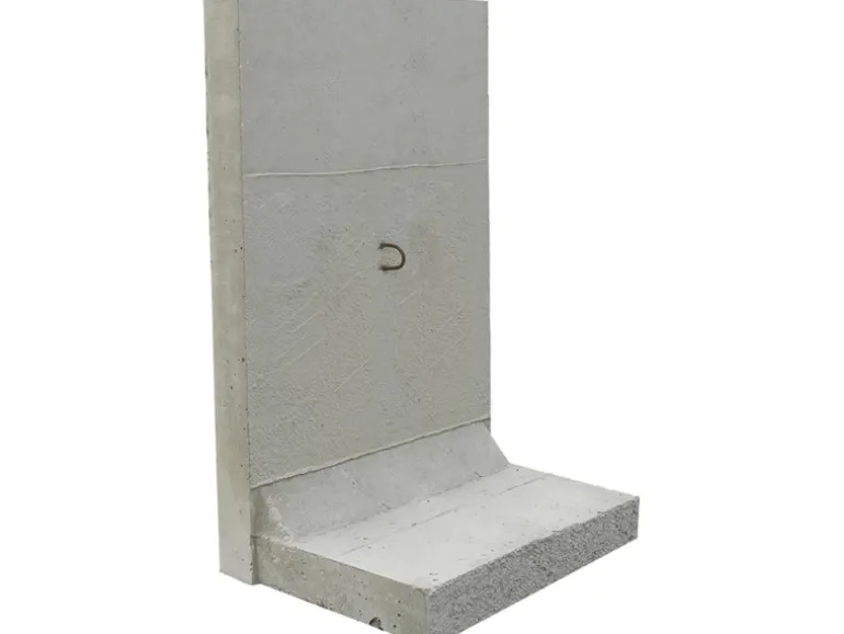 EHL Stützwinkel L-Stein 50 cm x 180 cm Sicht Lf.1 Wandstärke 12 cm Grau