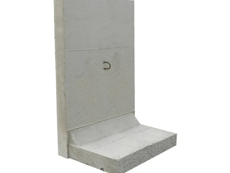 EHL Stützwinkel L-Stein 50 cm x 155 cm Sicht Lf.1 Wandstärke 12 cm Grau