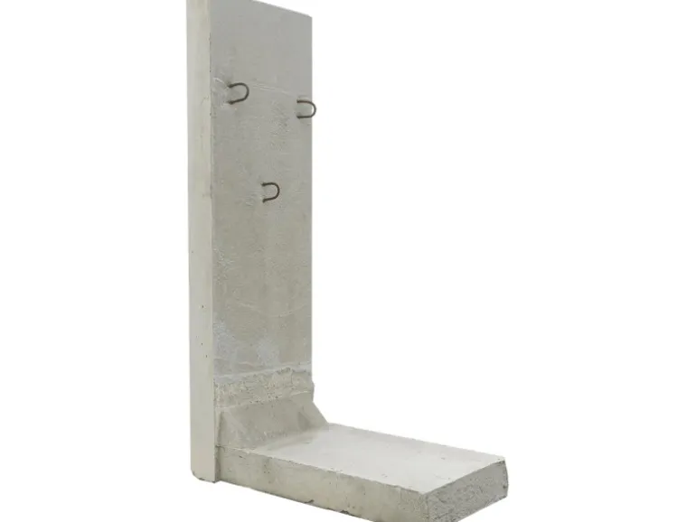 EHL Stützwinkel L-Stein 50 cm x 155 cm Sicht Lf.1 Wandstärke 12 cm Grau