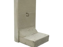 EHL Stützwinkel L-Stein 50 cm x 80 cm Sicht Lf.1 Wandstärke 12 cm Grau