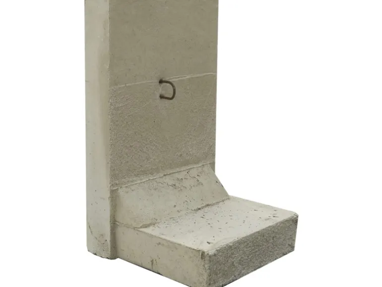 EHL Stützwinkel L-Stein 50 cm x 80 cm Sicht Lf.1 Wandstärke 12 cm Grau