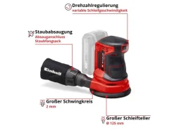 Einhell Power X-Change Akku-Exzenterschleifer TE-RS 18 Li Solo