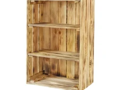 Einlegeboden für Holzkisten 2 Stück Kiefer geflammt