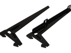 Einloch-Winkelträger Schwarz 18 cm 2 Stück