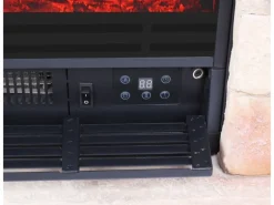 EL Fuego Elektrokamin Kitzbühel Stein mit Heizung 1,8 kW