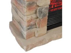 EL Fuego Elektrokamin Kitzbühel Stein mit Heizung 1,8 kW