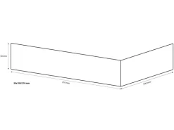 Elabrick Eckverblender Madagaskar 5 cm x 10/21 cm Grau-Anthrazit