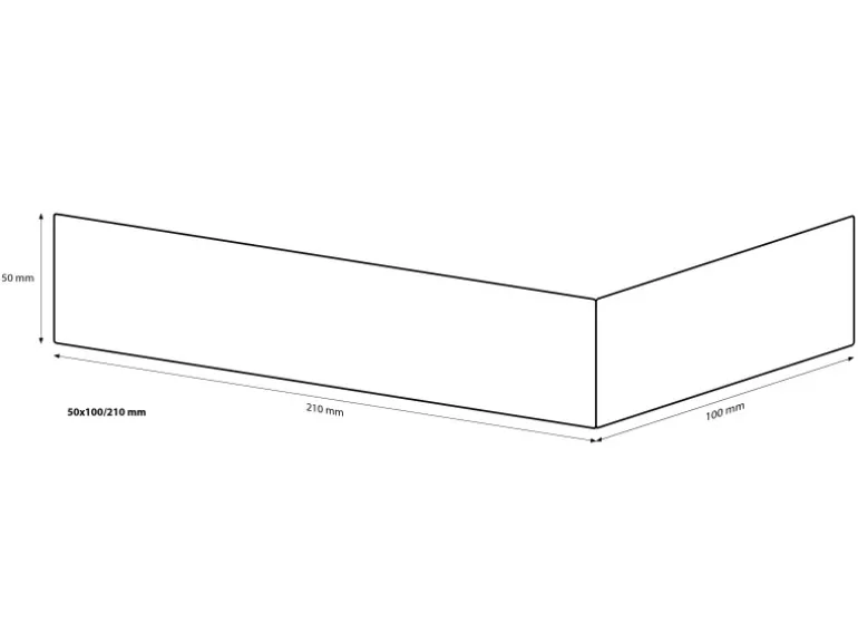 Elabrick Eckverblender Madagaskar 5 cm x 10/21 cm Grau-Anthrazit