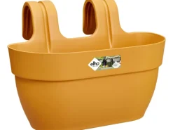 Elho Blumenkasten Vibia Campana M 36 cm x 24 cm x 26 cm Honiggelb