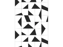 ESTAhome Fototapete Fliesenmuster Schwarz-Weiß 200 x 279 cm 158908
