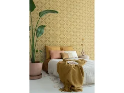 ESTAhome Tapete Abgenutzte Fliesen Olivgrün 50 X 900 Cm - 131479