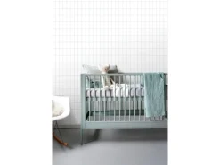 ESTAhome Tapete Kleine Fliesen Graublau 0,53 x 10,05 m 139029