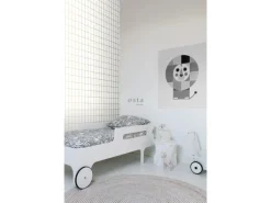 ESTAhome Tapete Kleine Fliesen Weiß Und Gold 53 Cm X 1005 Cm 139131