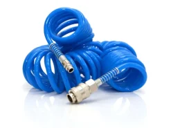 eyepower 7.5 m Druckluftschlauch 1/4" Spiralförmig 10 Bar in Blau