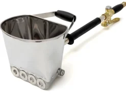 eyepower Druckluft Putzwerfer und Putzpistole für Wände Silberfarben